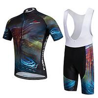 AOZHIDIAN Summer Cycling Jersey Short Sleeves BIB Shorts Ropa Ciclismo Cycling Clothing Suits #AZD131