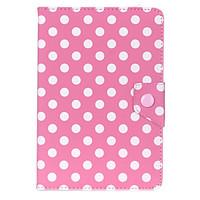 Aokdis Universal Polka Dot Leather Stand Case Cover For Android Tablet