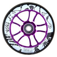 ao enzo 110mm wheel incl bearings purple