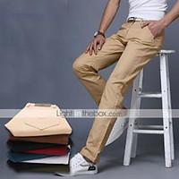 aolongqishi mens casual pure suits pants cotton