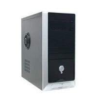 AOPEN 91.97020.D220 QF50D Mid Tower ATX Housing with 400W Power Supply (Black/Silver)