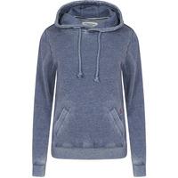 aoife pullover hoodie in indigo burnout tokyo laundry