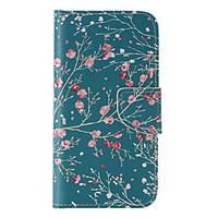 Apricot Tree Painted PU Phone Case for Galaxy S7/S7edge