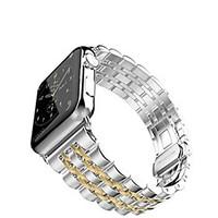 Apple Watch Band, Stainless Steel Metal Replacement Smart Watch Strap Bracelet for Apple Watch 42mm 38mm