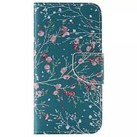 Apricot Tree Painted PU Phone Case for Galaxy S6edge Plus/S6edge/S6/S5/S5mini/S4/S4mini/S3/S3mini
