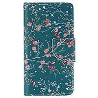 apricot tree painted pu phone case for sony xperia z5 compactz5