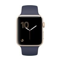 Apple Watch Series 2 42mm Aluminium gold Sportband midnight blue
