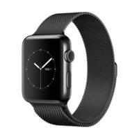 apple watch series 2 38mm stainless steel space black with milanese lo ...