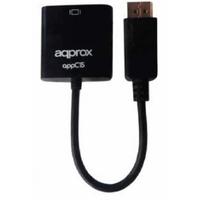 approx displayport to vga female converter black