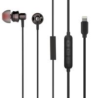[Apple MFi Certified] New Bee Lightning Metallic Earphone In Ear Handsfree Earbuds Stereo Headset HiFi Sound with Microphone for Apple iPhone 7 7 Plus