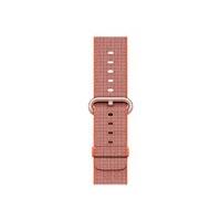 Apple Watch Series 2 - 42 mm - rose gold aluminium - smart watch with band - woven nylon - space orange/anthracite - 145-215 mm - Wi-Fi, Bluetooth - 3