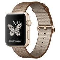 Apple Watch Series 2 - 42 Mm - Gold Aluminium - Smart Watch With Band - Woven Nylon - Toasted Coffee/caramel - 145-215 Mm - Wi-fi, Bluetooth - 34.2 G