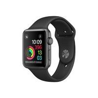 Apple Watch Series 2 - 42 Mm - Space Grey Aluminium - Smart Watch With Sport Band - Fluoroelastomer - Black - S/m/l Size - Wi-fi, Bluetooth - 34.2 G