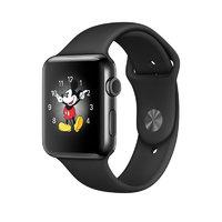 Apple Watch Series 2 - 38 Mm - Stainless Steel - Smart Watch With Sport Band - Fluoroelastomer - Black - S/m/l Size - Wi-fi, Bluetooth - 41.9 G - Spac