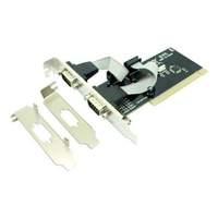 approx 2 port 9 pin serial pci interface card with highlow profile bra ...