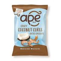 ape snacks ape coconut curls salted choco 20g