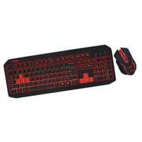 Approx Quasar 2400 Dpi Gaming Mouse & Backlight Keyboard Bundle Uk Layout Black/red (appquasaruk)