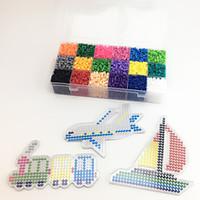 approx 5400pcs 18 color 5mm fuse beads set with 3pcs random mixed shap ...
