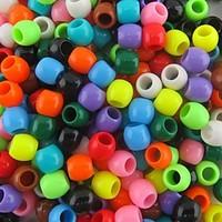Approx 300PCS Mixed 8x9MM Pearlescent Pony Beads For Rainbow Loom Bands Bracelet DIY Accessories