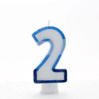 apac blue number candles 2