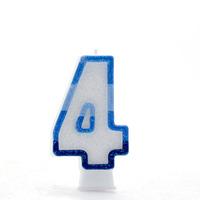 Apac Blue Number Candles - 4