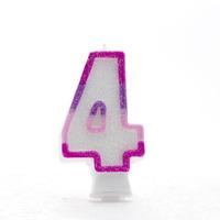 Apac Pink Number Candles - 4