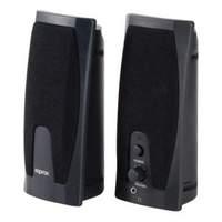 Approx Usb Powered 2.0 Stereo Multimedia Speaker System With Volume Control And Headphone Socket 3w Rms Black (appsp04)