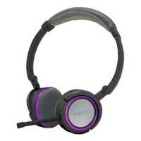 Approx Foldable Stereo Hi-fi Headset With Detachable Microphone 2m Grey/purple (apphs05pp)