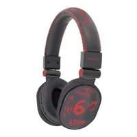 Approx Leather Wrapped Graffiti Dj Headphones With Chromed Aluminium Finish 1.5m Red (appdjgr)