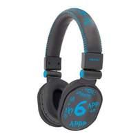 Approx Leather Wrapped Graffiti Dj Headphones With Chromed Aluminium Finish 1.5m Blue (appdjgbl)