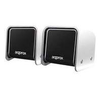 Approx Compact 2.0 Mini Stereo Usb Powered Travel Speakers 5w White (appsp05w)