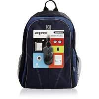 Approx Appnbbundles4 15.6 Inch Laptop Backpack and Usb Optical Pc Mouse Set