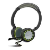 approx foldable stereo hi fi headset with detachable microphone 2m gre ...