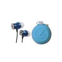 Approx Action Street In-ear Stereo Headphones With In-line Microphone And Travel Case Blue (apphs07lb)