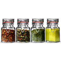 Apollo Clip Seal Glass Spice Jars (Pack of 6)