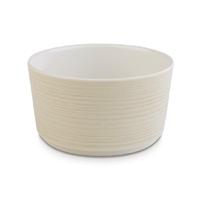 aps plus melamine round bowl maple and cream 600ml