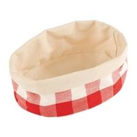 aps bread basket oval small red