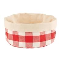 aps bread basket round small red