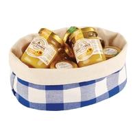 aps bread basket oval large blue