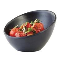 APS Zen Melamine Round Sloped Dipping Pot Black 80ml