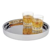 aps round serving tray mirror finish 320mm