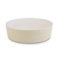 aps plus melamine round bowl maple and cream 4 ltr