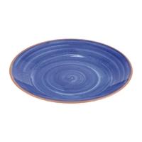 aps la vida melamine plate round blue 405mm