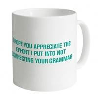 appreciate your grammar mug