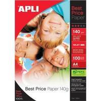 Apli Best Price Photo Paper Glossy 140gsm A4 100 Sheets 11804