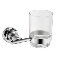 Apex High Quality Chrome Toothbrush Holder and Frosted Beaker