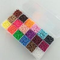 approx 5400pcs 18 mixed color 5mm fuse beads set hama beads diy jigsaw ...