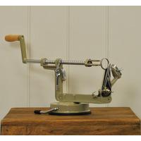 apple peeler and corer in clay enamel by garden trading