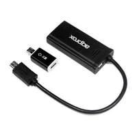 Approx Micro Usb To Hdmi Adapter For Mhl Smartphone With 20cm Cable Black (appc04)
