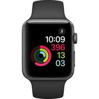 Apple Watch Series 2 - 42mm Space Grey Aluminium Case with Black Sport Band - MP062